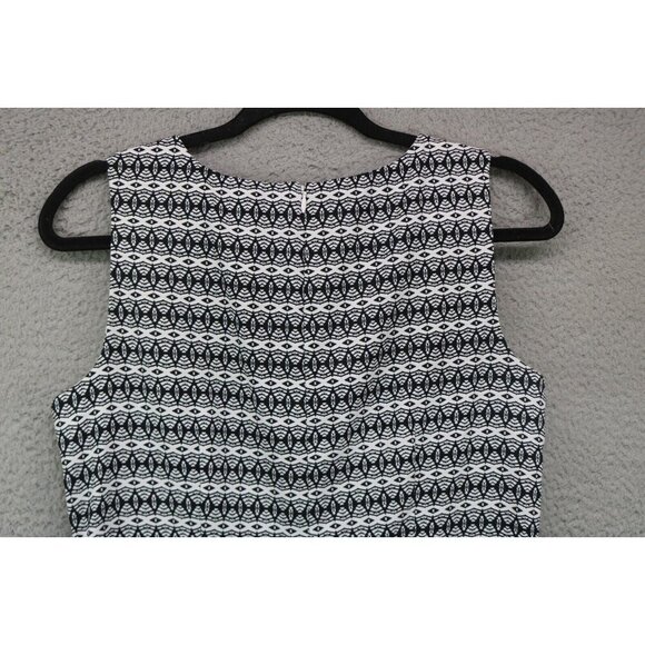 Mario Serrani Italy Sleeveless Shift Dress-Size 8-Back Zip - Picture 8 of 9